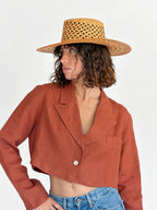 Carlota Straw Hat - Terra Beige