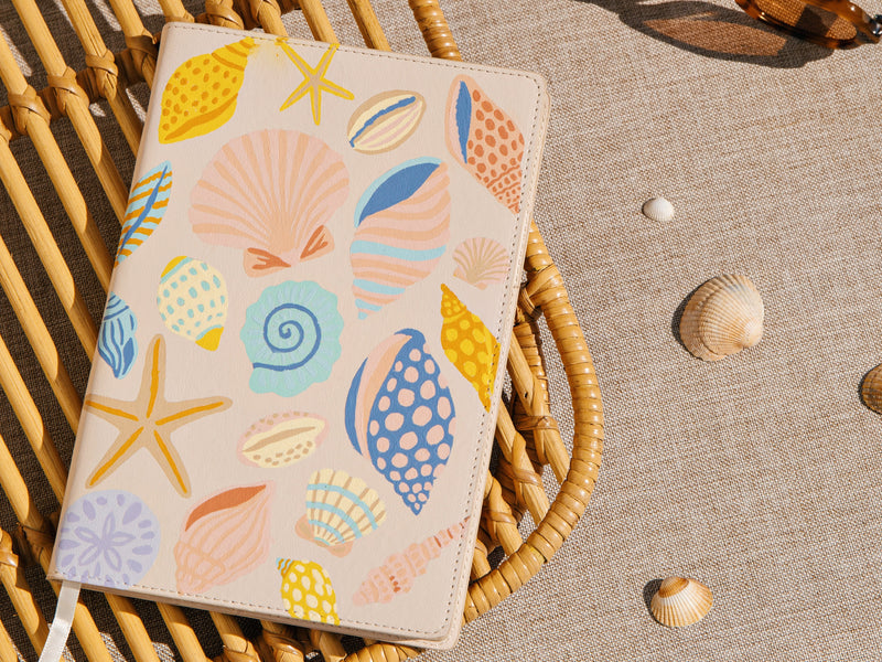 Carnet À Peindre - Notebook Peinture Au Numéro - Petit Pinceau - Coquillage