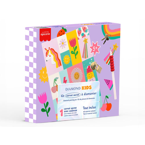 Kit Créatif Diamond Painting Kids - Carnet Secret