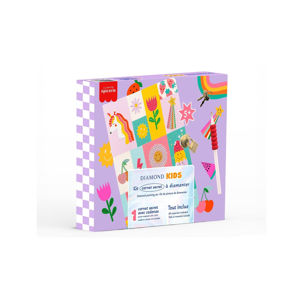 Kit creativo para niños con pintura de diamantes - Cuaderno secreto
