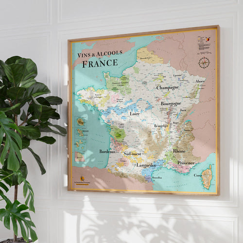 La Grande Carte Des Vins & Alcools De France Xl