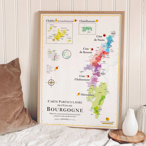 La Carte Des Vins De Bourgogne