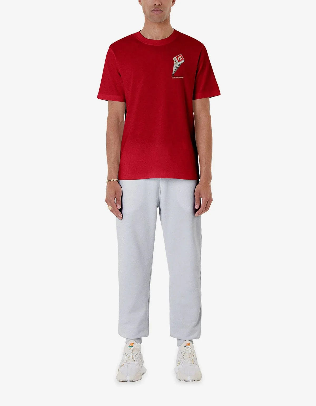 T-Shirt Leaning Column - Rouge