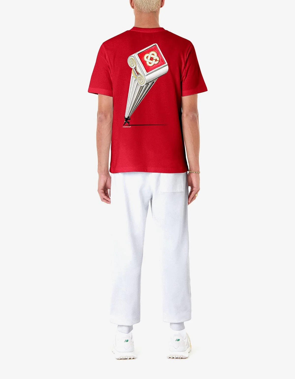 T-Shirt Leaning Column - Rouge