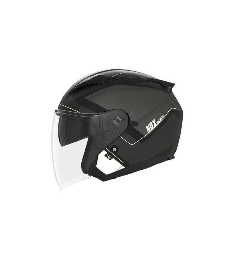 Casque Jet Nox N129 - Noir Mat