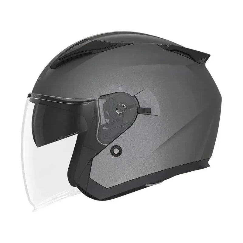 Casque Jet Nox N129 - Titanium Mat