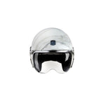 Casco Jet Exklusiv Rider Marbre - Blanco