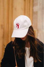 Jules White Denim Cap