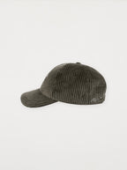 L'Amour De L'Art Khaki Velvet Cap
