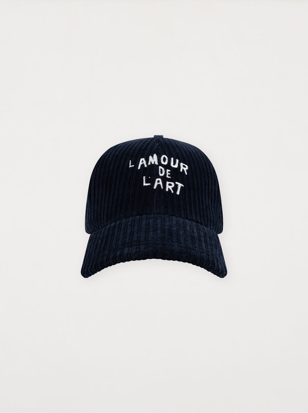 Casquette L'Amour De L'Art Velours Bleu Minuit