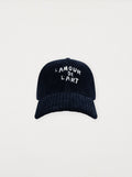 Casquette L'Amour De L'Art Velours Bleu Minuit
