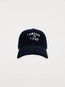 Casquette L'AMOUR DE L'ART velours bleu minuit