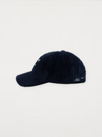 Casquette L'Amour De L'Art Velours Bleu Minuit