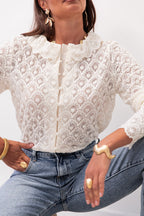 CASS White - Lace Blouse