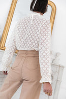 CASSIAN Écrue - Chemise Brodée