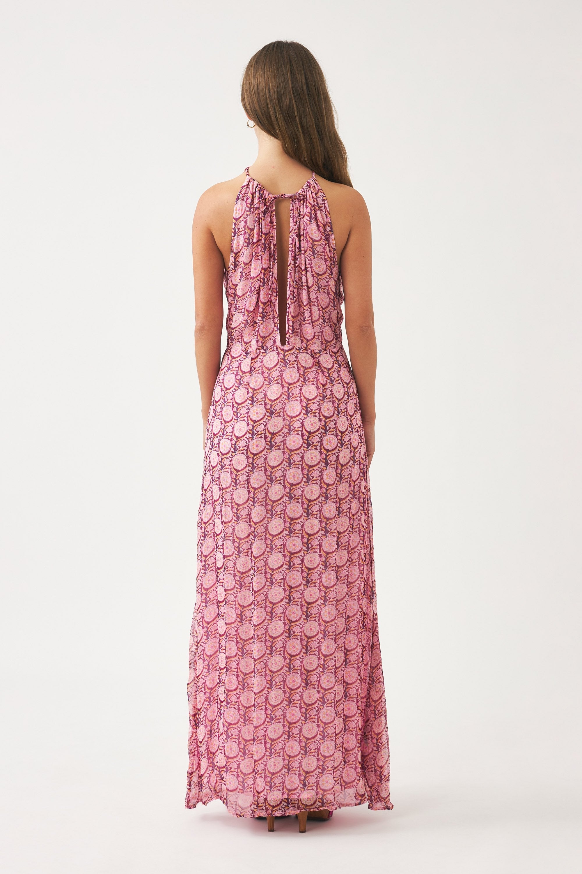 Robe Longue Cassy - Rose