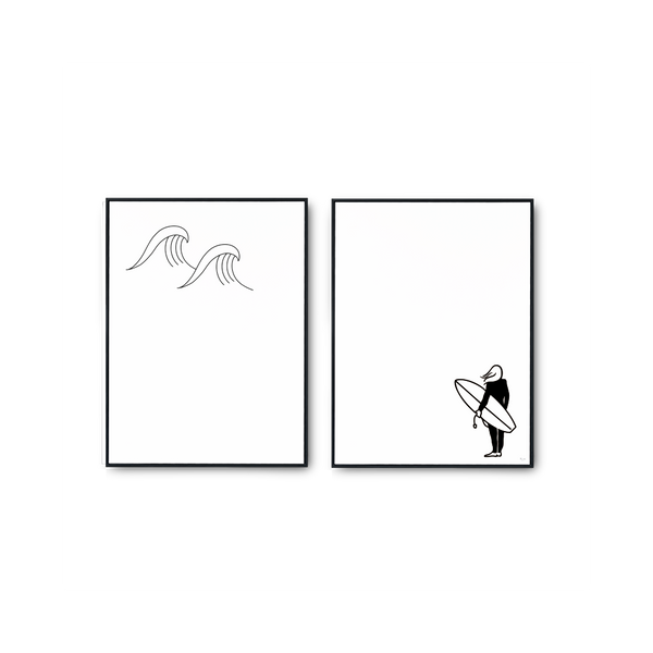 Duo D'Affiches Les Sportifs - Le Surf