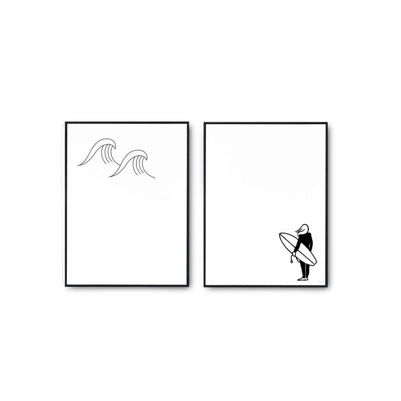 Duo D'Affiches Les Sportifs - Le Surf
