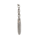 Catena Antique Silver Clutch with chain handle, showcasing elegant design and vintage charm.