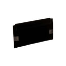 Catena Black Envelope Clutch in velvet with metallic black and antique gold accents, perfect for elegant occasions.
