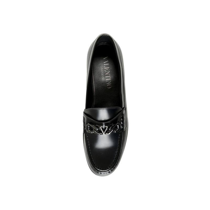 Mocassins - Valentino Garavani Leather - Black
