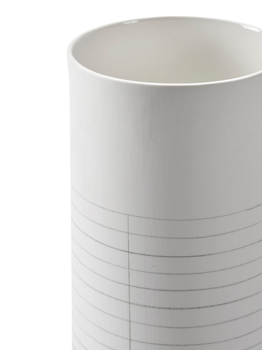 Accessories Graph - Vase - L - Grès - Blanc/Gris