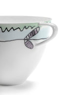 Midnight Flowers - Lot De 2 Tasses À Cappuccino - Porcelaine Bone China - Blossom Milk