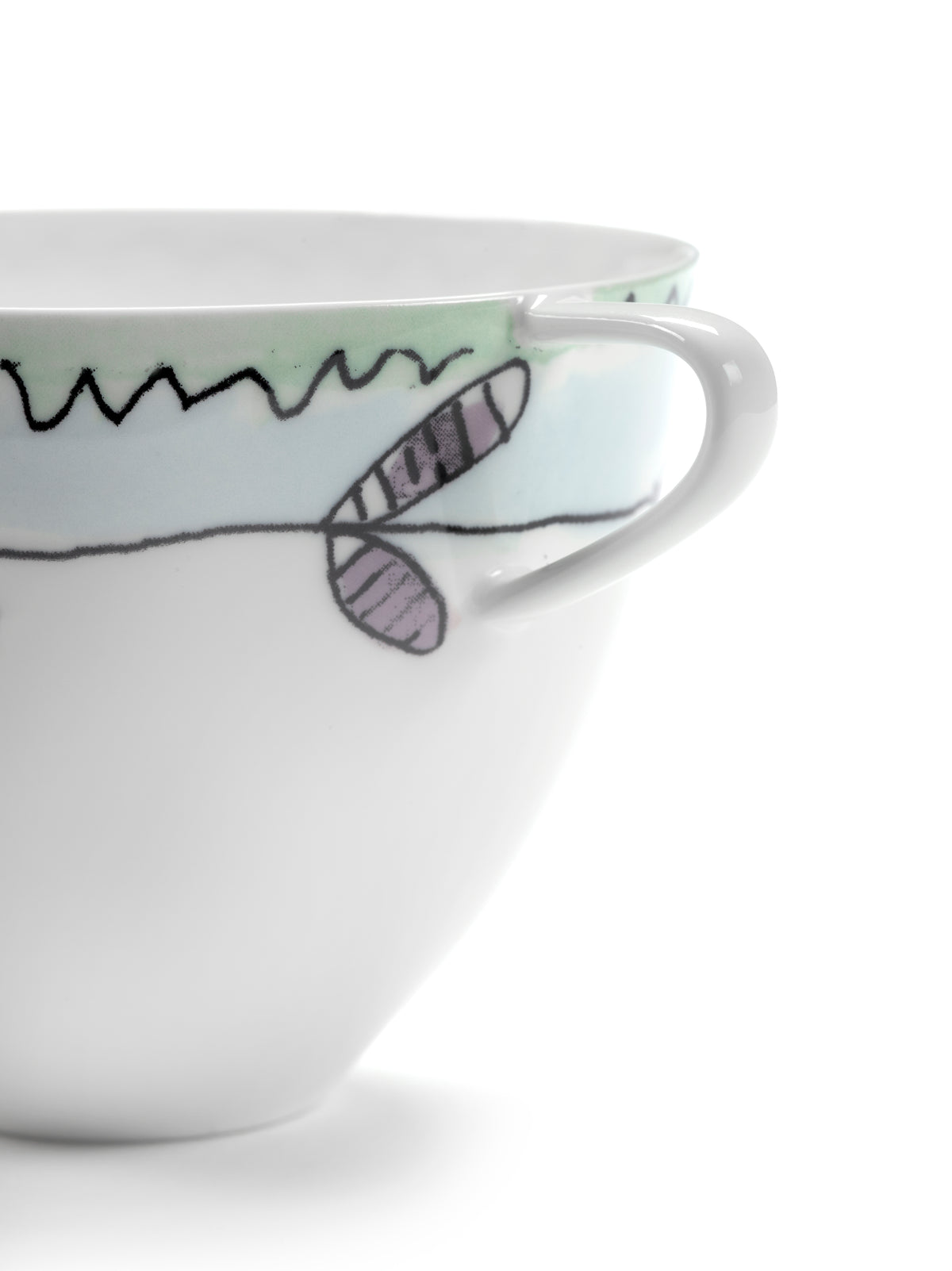 Midnight Flowers - Lot De 2 Tasses À Cappuccino - Porcelaine Bone China - Blossom Milk