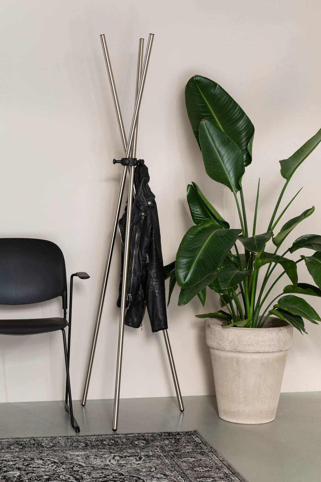 Darwin - Coat Rack - Steel - Satin/Silver