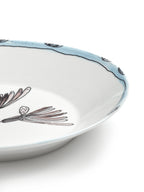 Midnight Flowers - Lot De 2 Assiettes Creuses - M - Porcelaine Bone China - Camelia Aubergine