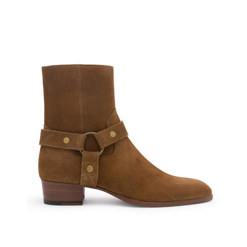 Bottes Saint Laurent Wyatt Harness Ankle - Brown - Homme