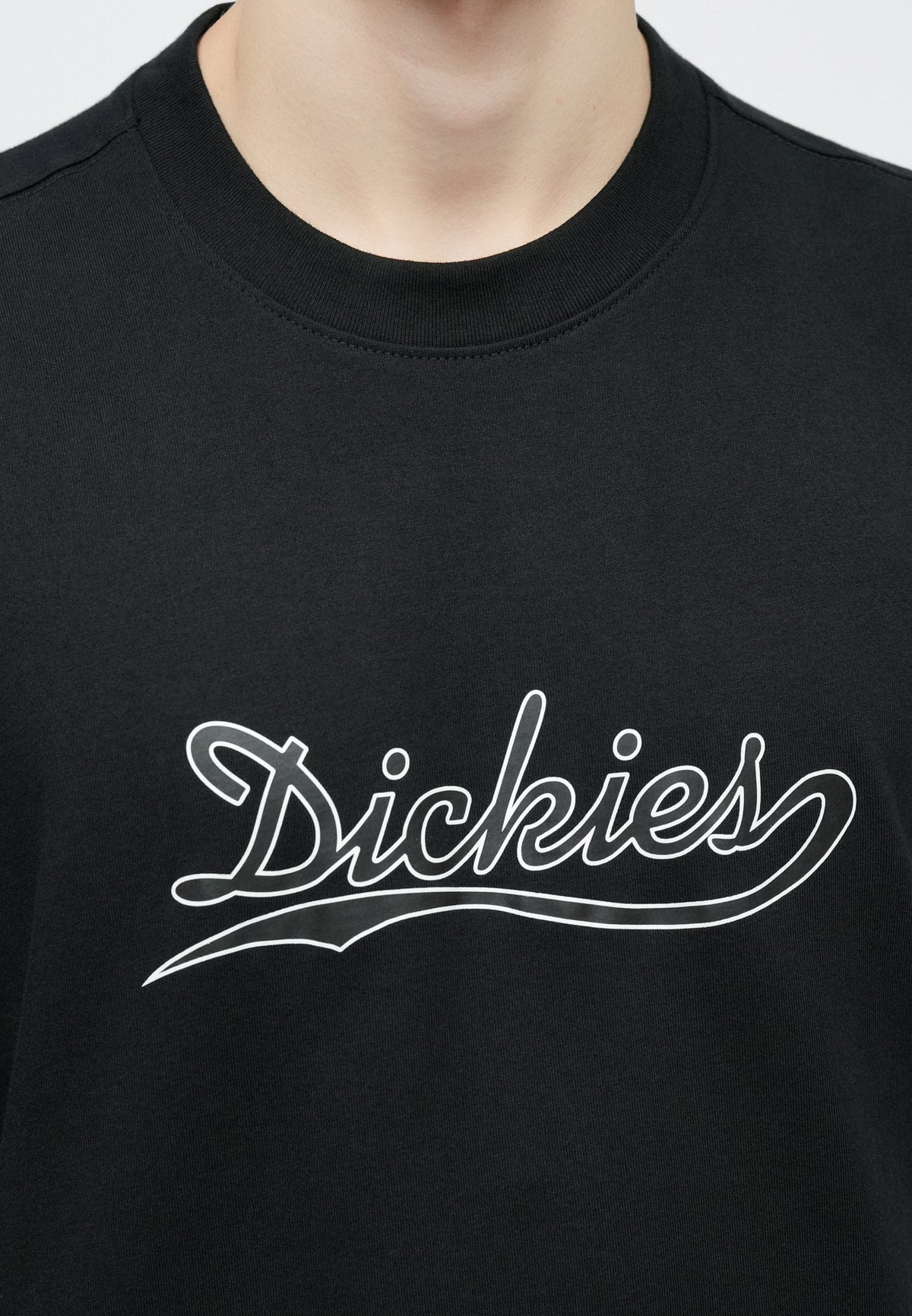 Camiseta de peso medio Loose Wave - Black