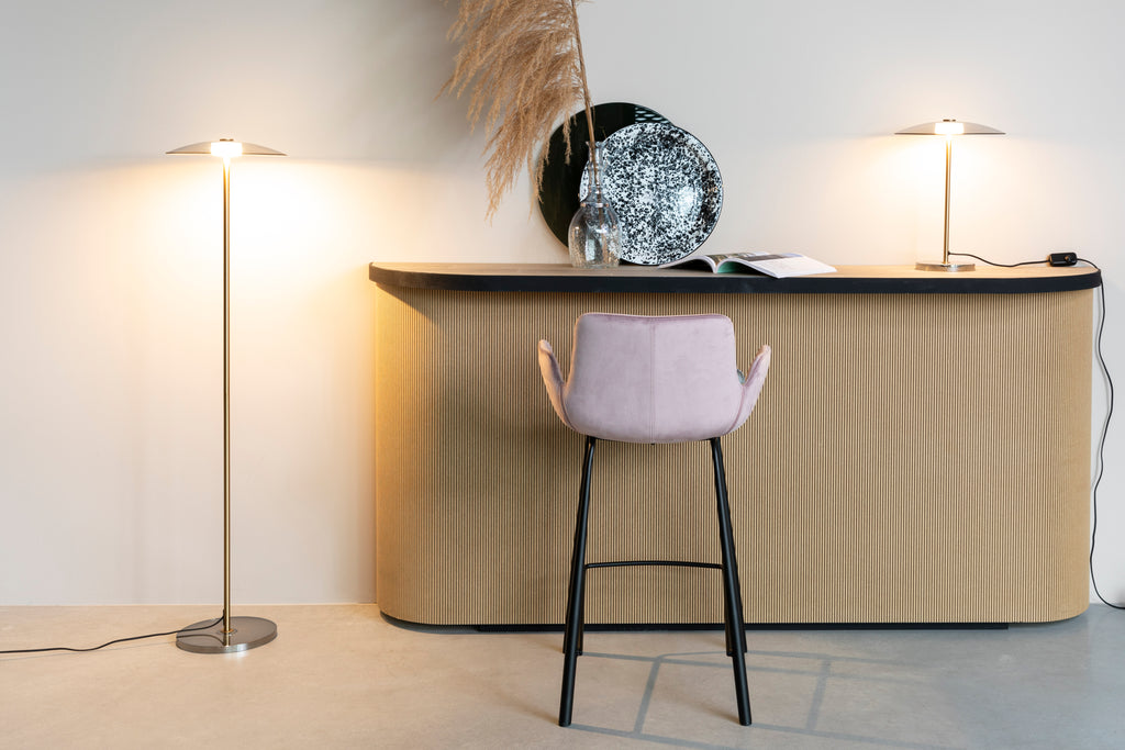 Brit - Bar & Counter Stool - Polyester - Pink