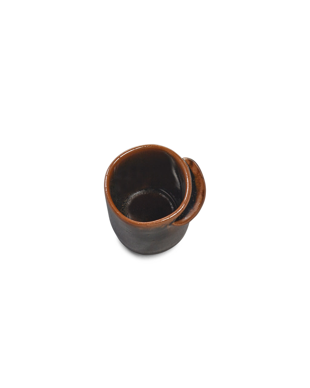 Out Of Lines - Lot De 2 Tasses À Ristretto Sans Anse - Grès - Noir Brun