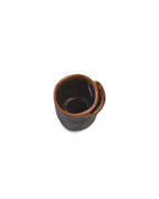 Out Of Lines - Lot De 2 Tasses À Ristretto Sans Anse - Grès - Noir Brun