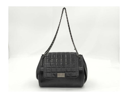 Imagen del producto de cuero del bolso con solapa cuadrada reedición vintage de Chanel