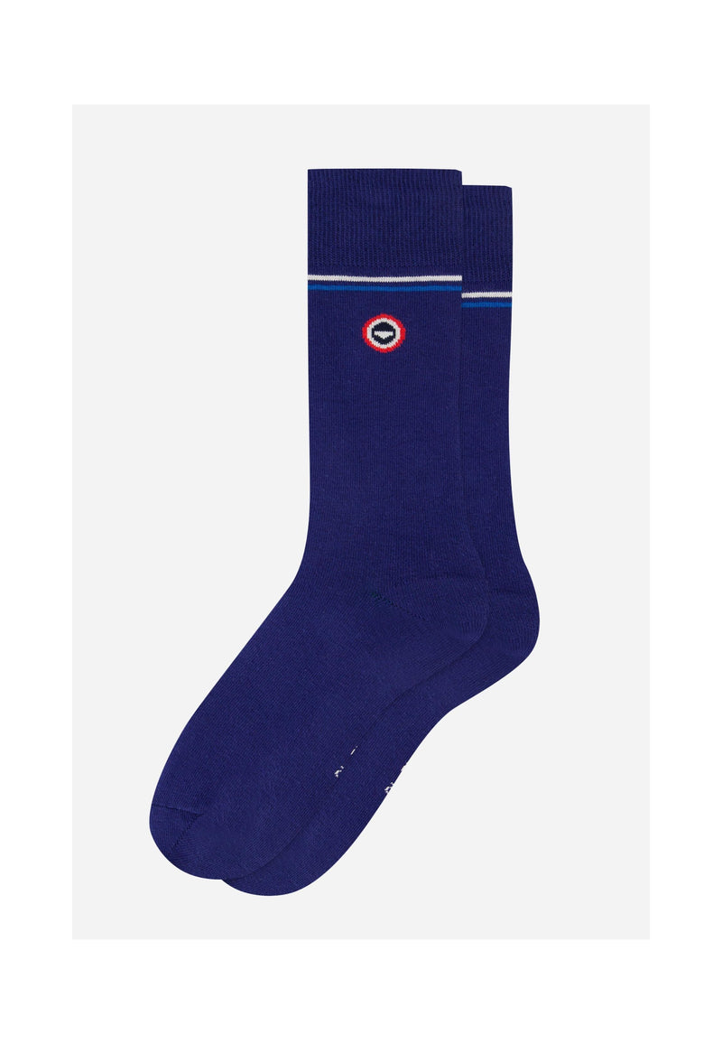 Chaussettes Mi-Hautes Fantaisie - Bleu