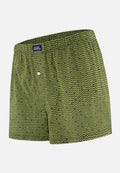 Boxer Fredo Chevron in Jersey di Cotone - Giallo Anice