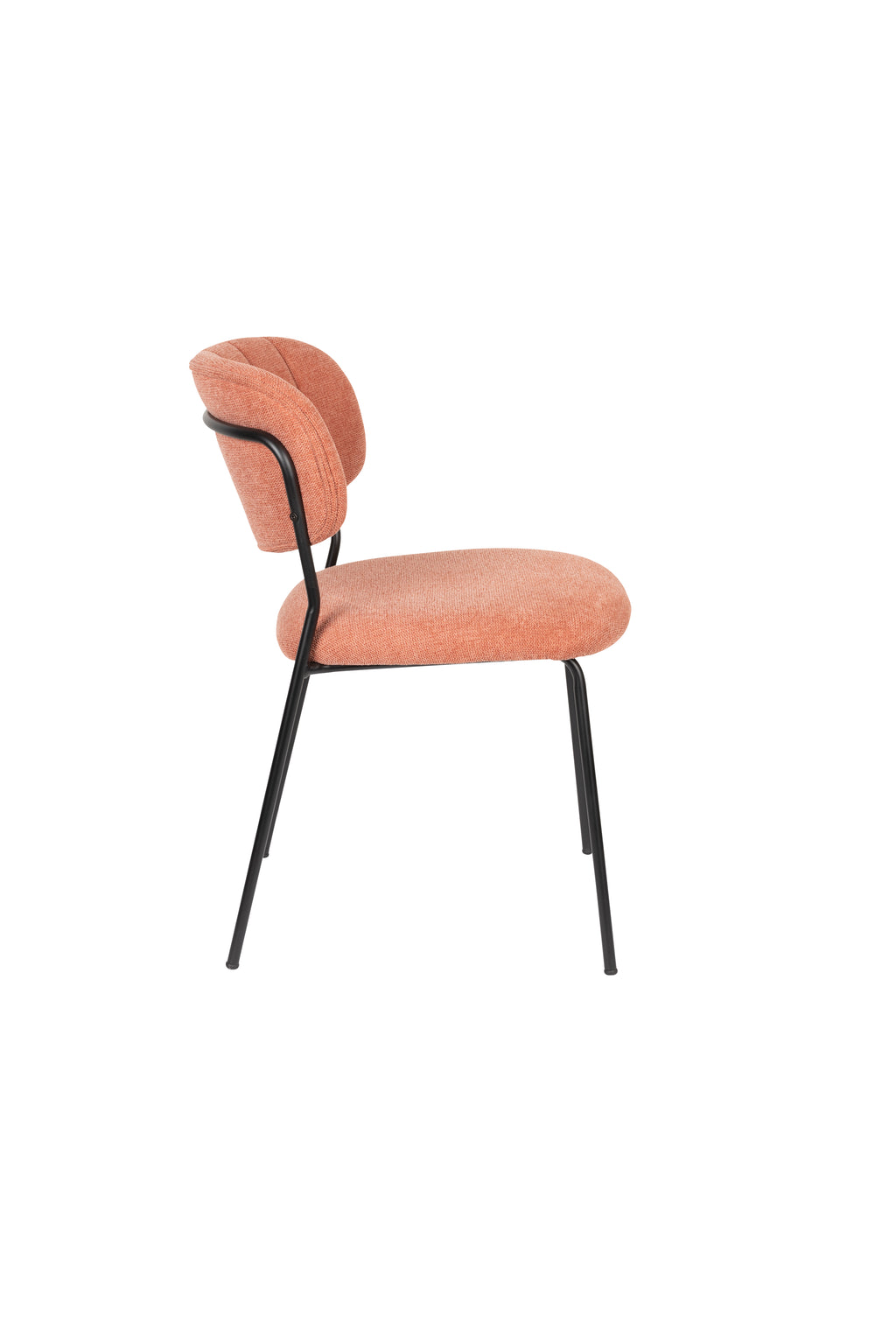Jolien - Dining Chair - Upholstered - Black/Pink