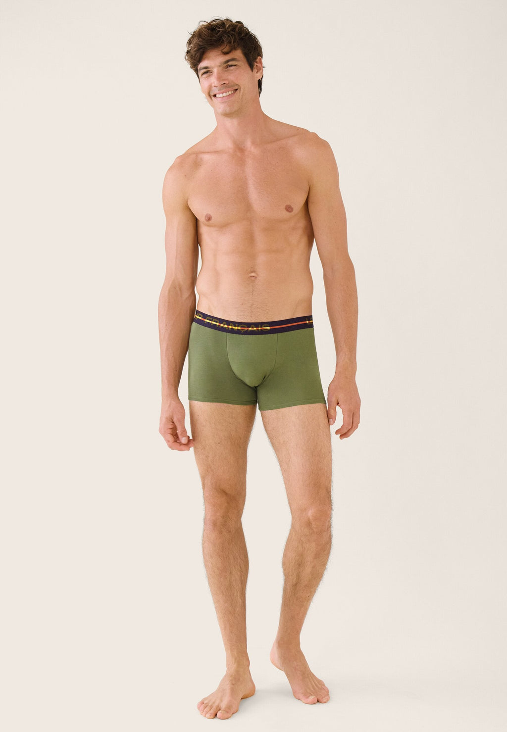 Boxer Redoutable En Coton - Kaki Véronèse