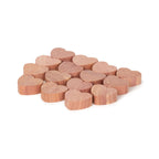 Lot De 15 Coeurs Antimites En Cèdre Naturel Oregon