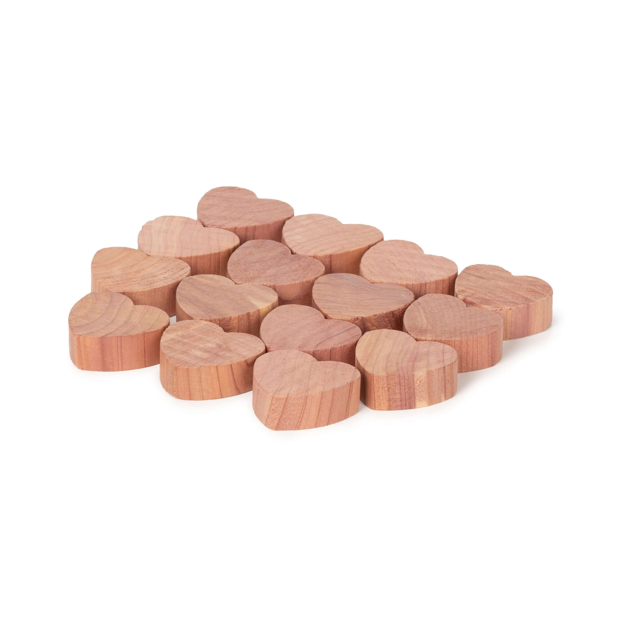 Lot De 15 Coeurs Antimites En Cèdre Naturel Oregon