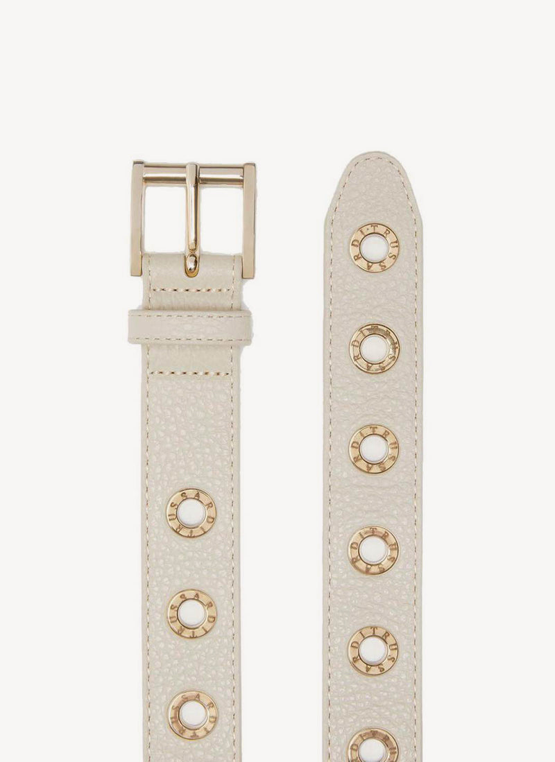 Trussardi - Ceinture En Cuir Rock'N'Roll - Mastic - Femme