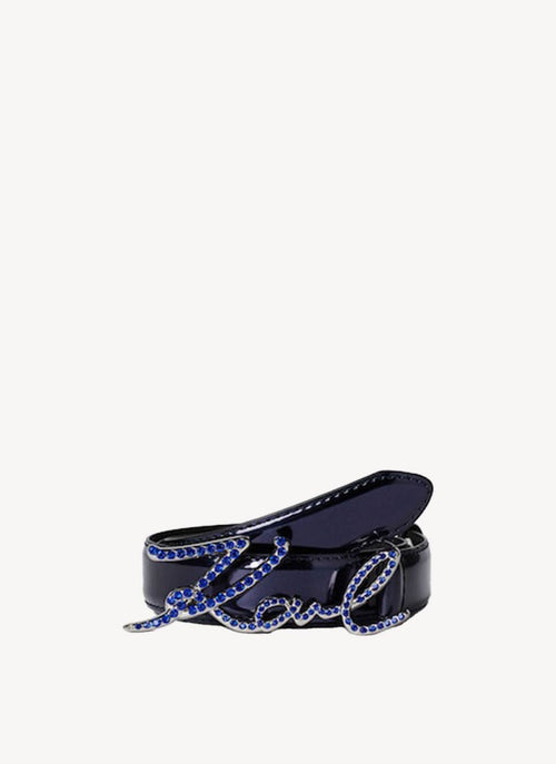 Karl Lagerfeld - Ceinture Signature Sparkle - Admiral - Femme