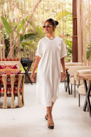 CÉLINE Blanche - Robe T-Shirt