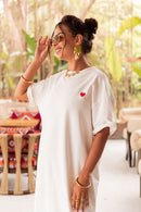 CÉLINE Blanche - Robe T-Shirt