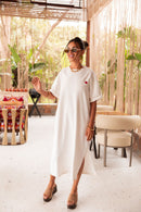 CÉLINE Blanche - Robe T-Shirt