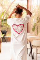 CÉLINE Blanche - Robe T-Shirt