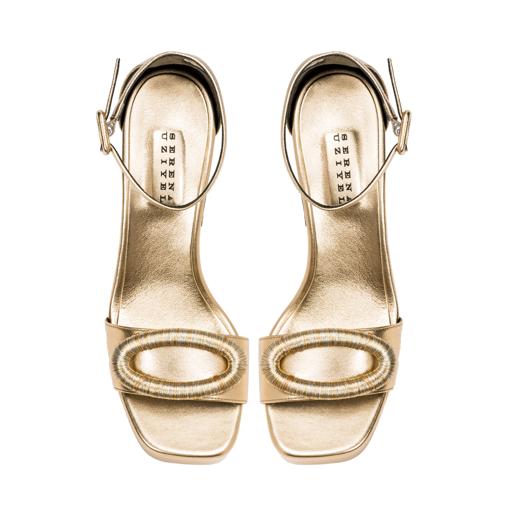 Beige Naria 120Mm Ankle Platform Sandal