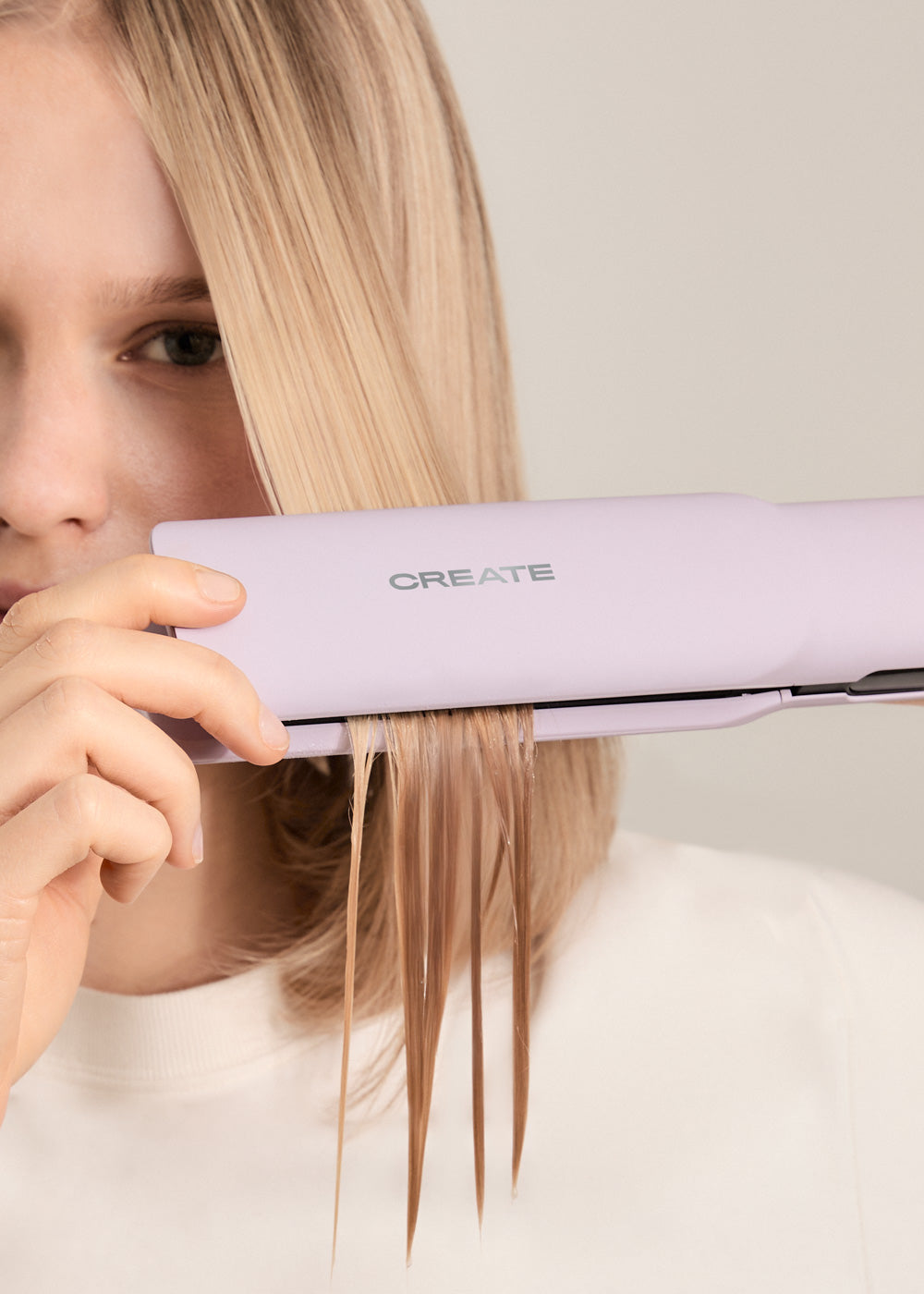 Ceramic Air Styler Dual - 2-in-1 Ionic Straightener-Dryer for Wet or Dry Hair with Ceramic Coating - Lavender